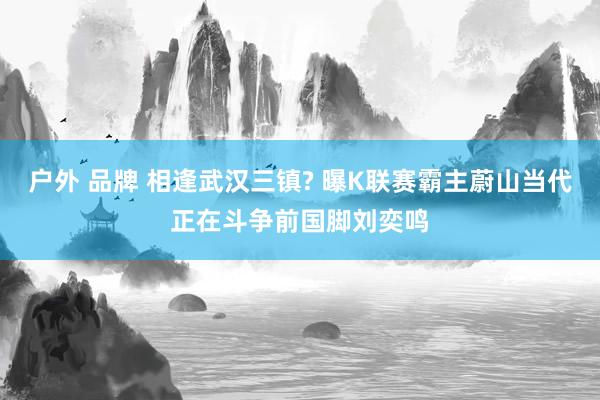 户外 品牌 相逢武汉三镇? 曝K联赛霸主蔚山当代正在斗争前国脚刘奕鸣
